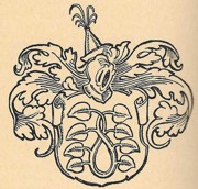 Wappen mit Lindenzweig