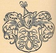 Wappen mit Lindenzweig